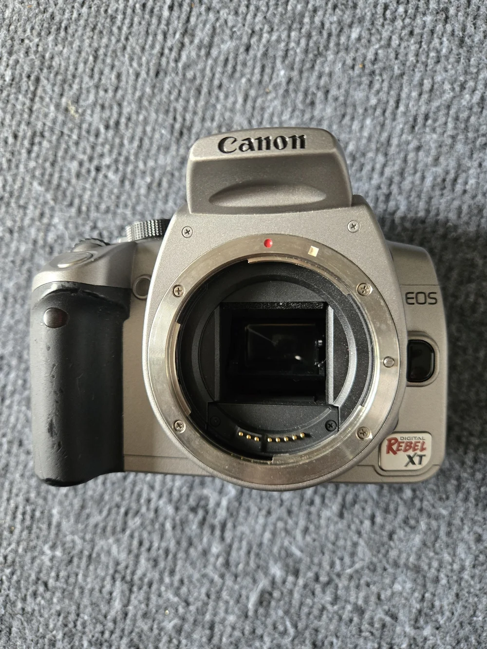 Canon Silver EOS Rebel XT DSLR Camera Body